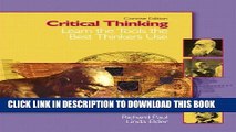 [PDF] Critical Thinking: Learn the Tools the Best Thinkers Use, Concise Edition Popular Colection