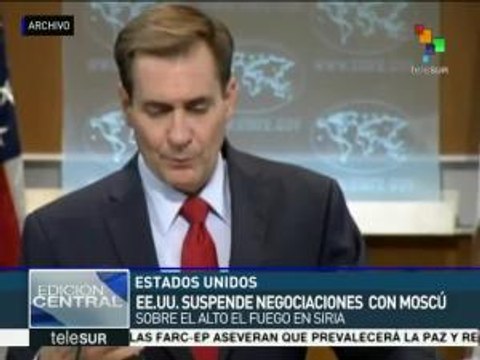 EE.UU. suspende negociaciones con Rusia sobre alto al fuego en Siria