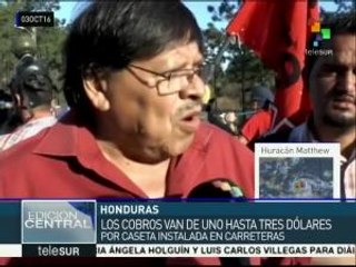 Honduras: reprimen protesta pacífica contra costo del peaje