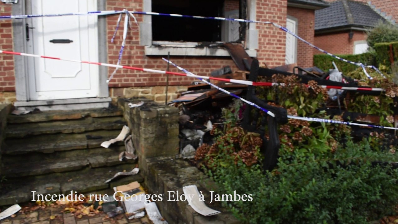 Incendie dans une habitation de la rue Georges Eloy à Jambes
