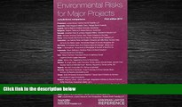 FAVORITE BOOK  Environmental Risks for Major Projects