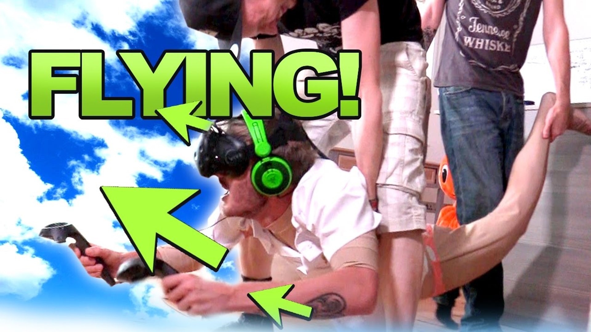 ⁣PEWDIEPIE-FLYING IN VR!!