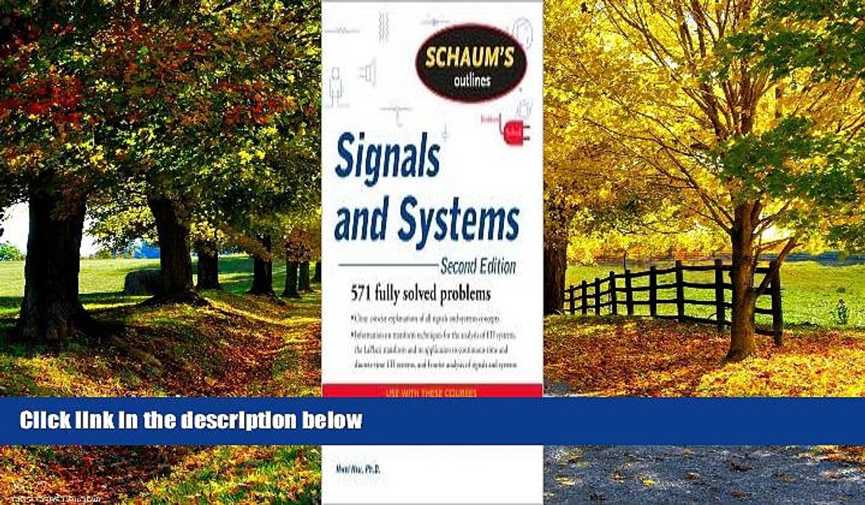 Books to Read  Schaum s Outline of Signals and Systems 2nd (second) edition Text Only  Full Ebooks