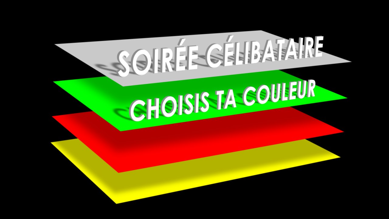 Soirée Célibataire - Choisis ta couleur - 10 Octobre 2016