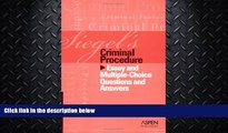 FULL ONLINE  Siegel s Criminal Procedure: Essay And Multiple-choice Questions And Answers