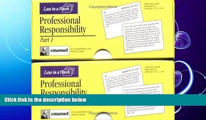 FAVORITE BOOK  Professional Responsibility (Law in a Flash Cards) (Double Card Set)