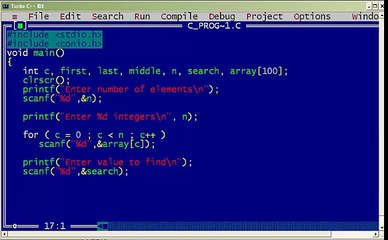 C program for binary search - YouTube