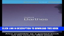 [PDF] Roland Barthes (Routledge Critical Thinkers) Full Online
