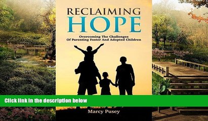 Must Have  Reclaiming Hope: Overcoming the Challenges of Parenting Foster and Adoptive Children