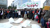 Suriye Rejimi ve Rusya'nın Halep'teki Saldırıları Protesto Edildi