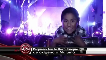 Mira la sorpresa que recibió Maluma en un concierto en Bolivia