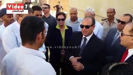 محافظ البحيرة يفقد اعمال اعادة اعمار قرية عفونة بوادى النطرون