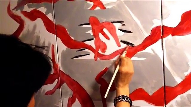 contemporaine Tatatron peinture Ã l'huile perspective moderne !! crÃ©ation originale _001