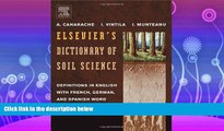 Choose Book Elsevier s Dictionary of Soil Science: Definitions in English with French, German, and