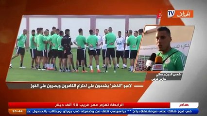 Zone mixte entrainements Algérie - Cameroun J-5