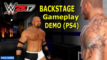 WWE 2K17 (PS4) - Gameplay Backstage