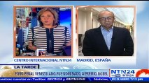 Senador español Dionisio García sobre nominación del Foro Penal al Premio Nobel de la Paz: Confío que los jurados valoren el esfuerzo anónimo en favor de la paz