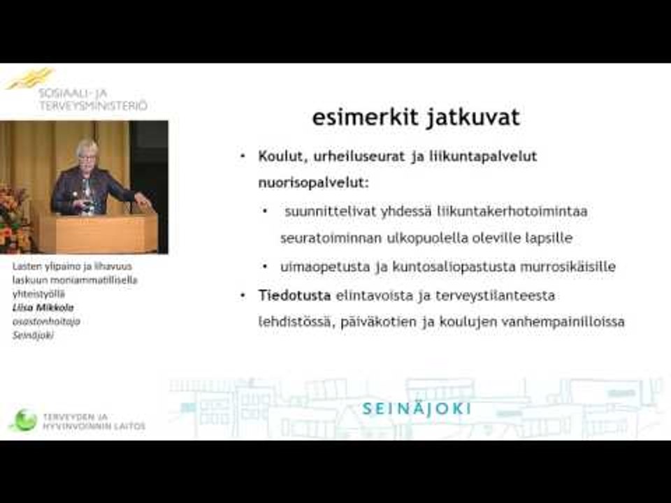 Lasten ylipaino ja lihavuus laskuun monialaisella yhteistyöllä