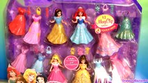 10 Disney Princess MagiClip Collection Merida Belle Snow Ariel Elsa Anna Play Doh 12 Fashions