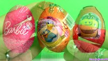 Chuggington + Barbie Surprise Eggs Donald Duck Disney Junior Channel by Disneycollector