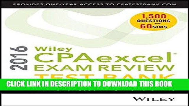 [PDF] Wiley CPAexcel Exam Review 2016 Test Bank: Financial Accounting and Reporting Full Online