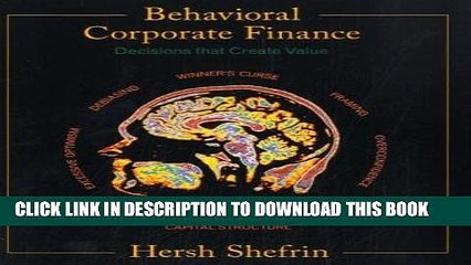 [PDF] Behavioral Corporate Finance Full Online
