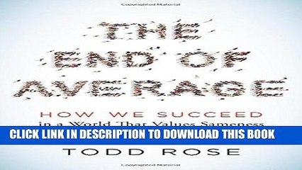 New Book The End of Average: How We Succeed in a World That Values Sameness