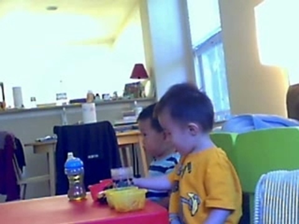 Ryan and Justin's snack time