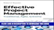 Collection Book Effective Project Management: Traditional, Agile, Extreme