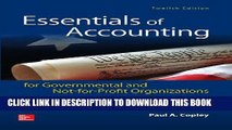 Collection Book Essentials of Accounting for Governmental and Not-for-Profit Organizations