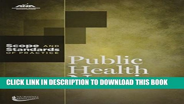 [PDF] Public Health Nursing: Scope and Standards of Practice (American Nurses Association) Full