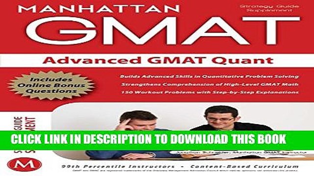 [PDF] Advanced GMAT Quant (Manhattan Prep GMAT Strategy Guides) Full Colection