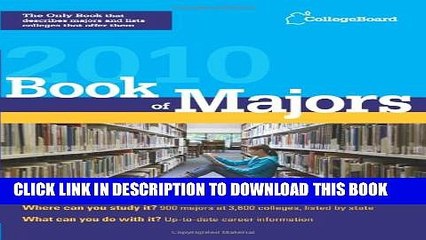 [PDF] Book of Majors 2010 (College Board Book of Majors) Full Online