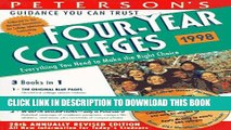 [PDF] Peterson s Guide to Four-Year Colleges 1998 (Peterson s Four Year Colleges) Full Online