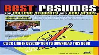 [PDF] Best Resumes for College Students and New Grads: Jump-Start Our Career Popular Colection