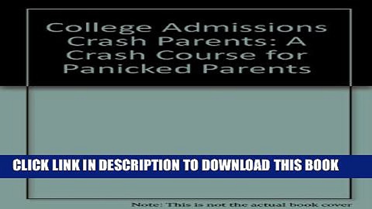 [PDF] College Admissions a Crash Course For Full Online