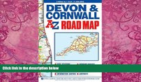 Big Deals  Devon   Cornwall Road Map (A-Z Road Map)  Best Seller Books Most Wanted