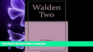READ ONLINE Walden Two READ PDF BOOKS ONLINE