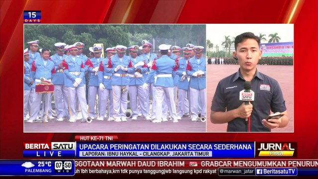 HUT TNI ke-71 Diperingati dengan Upacara di Mabes Cilangkap