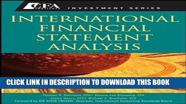 [PDF] International Financial Statement Analysis Full Online