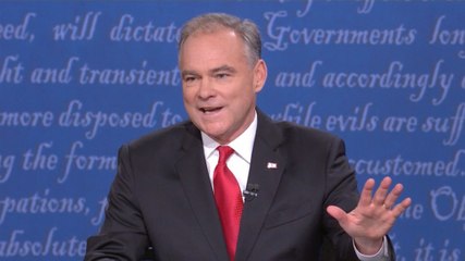 Kaine, Pence talk over debate moderator in testy exchange