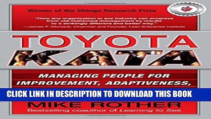 [PDF] Toyota Kata: Managing People for Improvement, Adaptiveness and Superior Results Popular