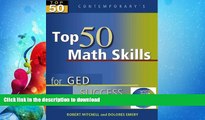 READ BOOK  Top 50 Math Skills for GED Success, Student Text with CD-ROM (GED Calculators)  BOOK