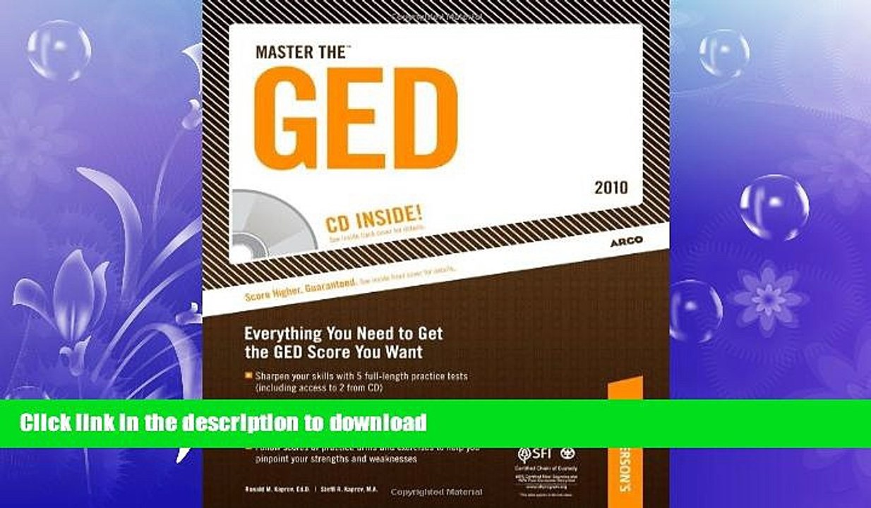 READ  Master The GED - 2010: With CD-ROM; Everything You Need to Get the GED Score You Want