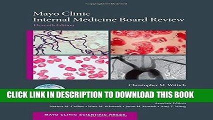 [PDF] Mayo Clinic Internal Medicine Board Review (Mayo Clinic Scientific Press) Full Online