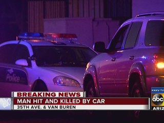 1 man dead after being struck by car in Phoenix