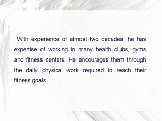 Darnell L Hinton Is An Enthusiastic Fitness Expert