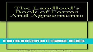 New Book The Landlord s Book of Forms And Agreements (with CD)