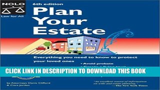 Collection Book Plan Your Estate, Sixth Edition