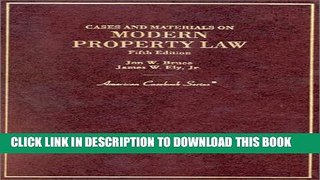 Collection Book Cases and Materials on Modern Property Law (American Casebook Series)